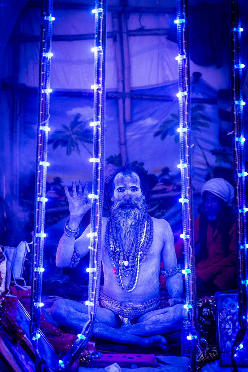 Hindu jógi, vándorszerzetes Pushkarban Rajasthanban Indiában