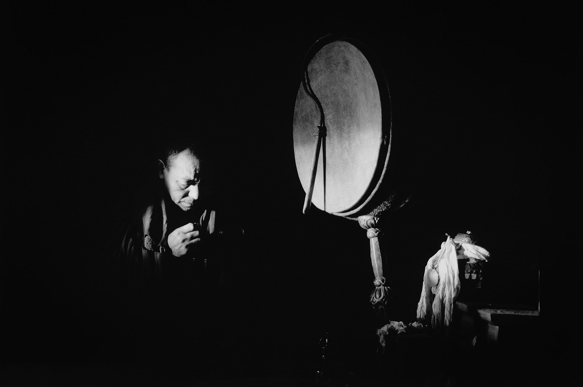 Ladakh, India, Tibet, Thikse kolostor, buddhista szerzetes