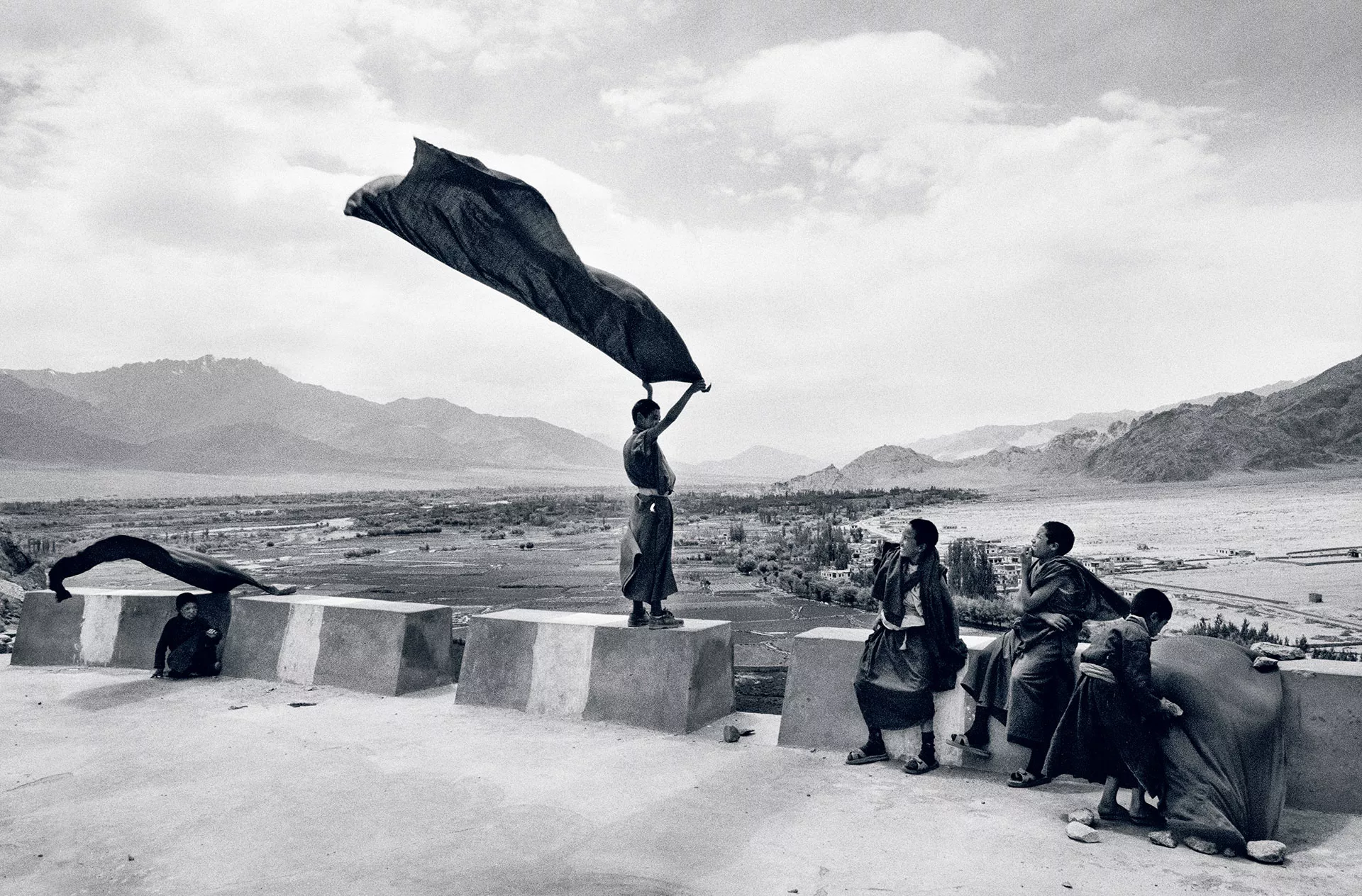 Tibet, Ladakh, India, Thikse kolostor, novícius