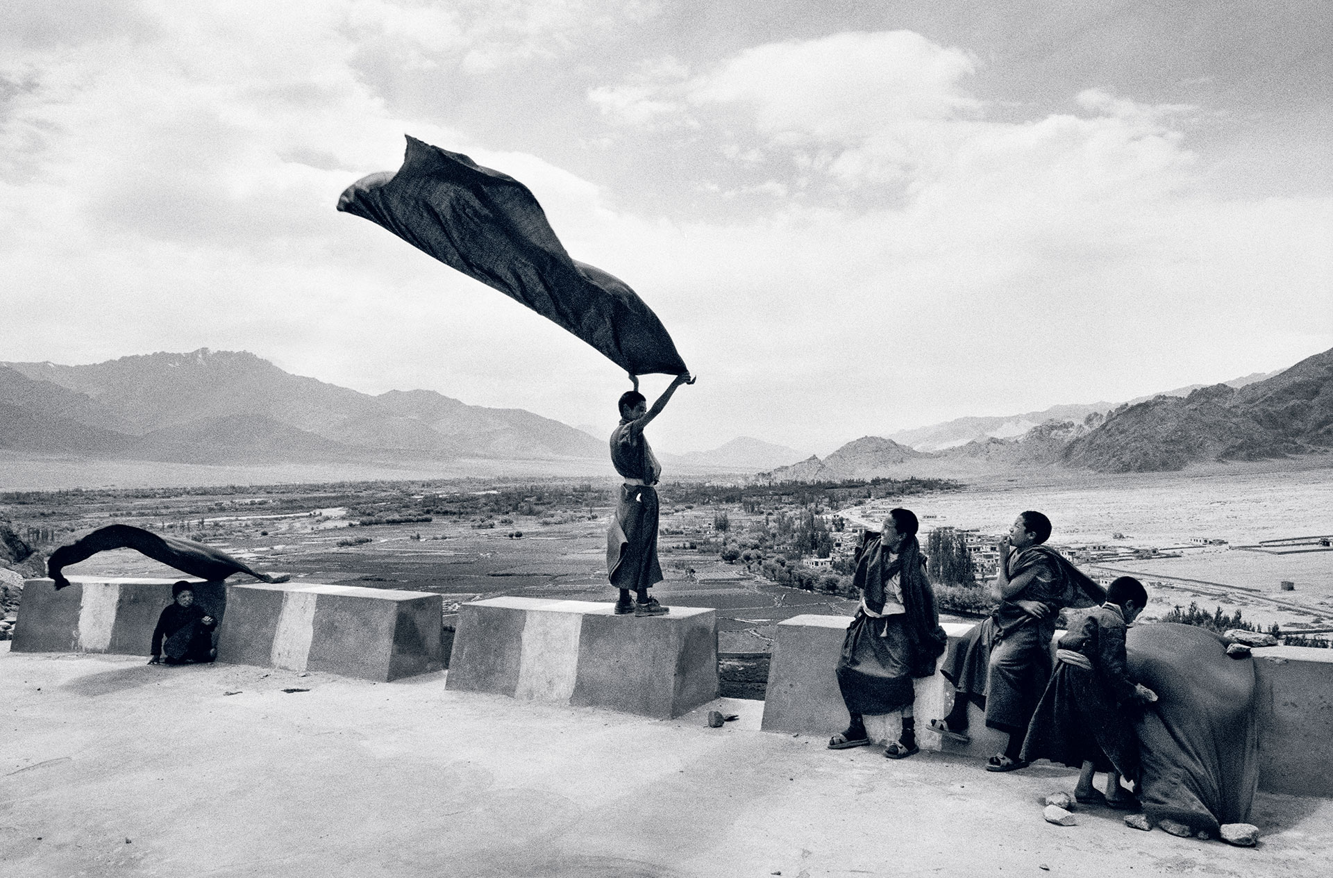 Tibet, Ladakh, India, Thikse kolostor, novícius