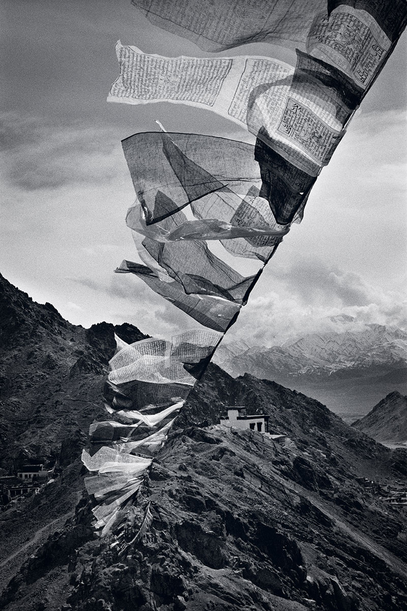 Tibet Ladakh, India, Leh, imazászlók