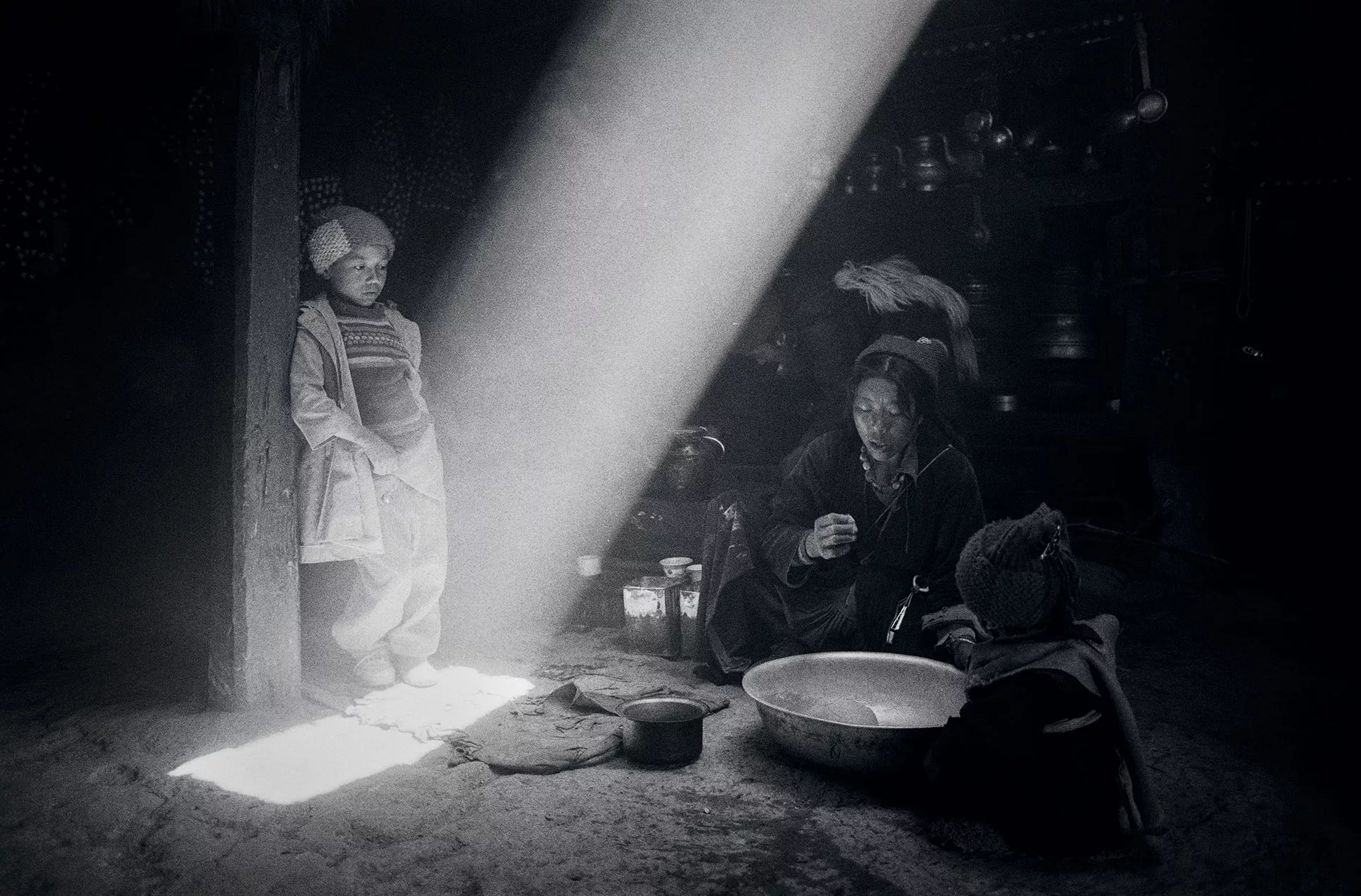 Ladakh, India, Tibet, Lingshed, konyha
