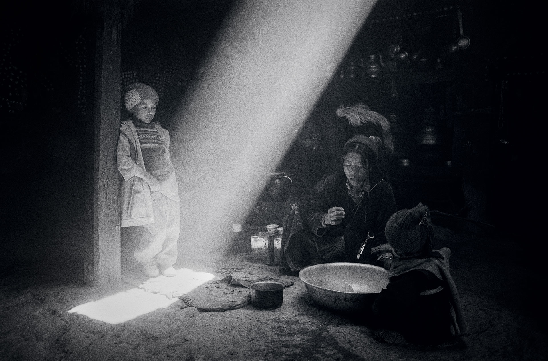 Ladakh, India, Tibet, Lingshed, konyha