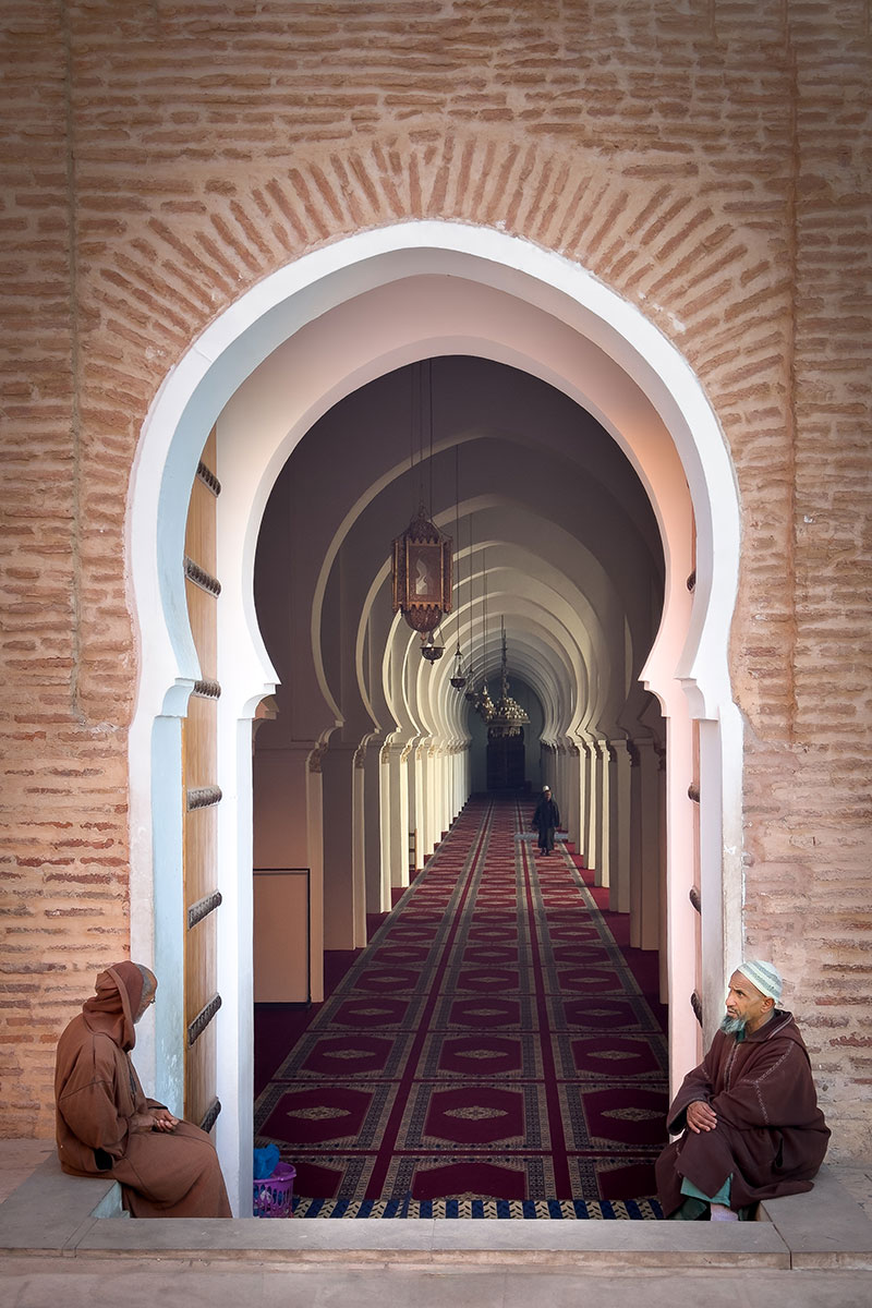 A Koutoubia mecse kapuja Marokkóban