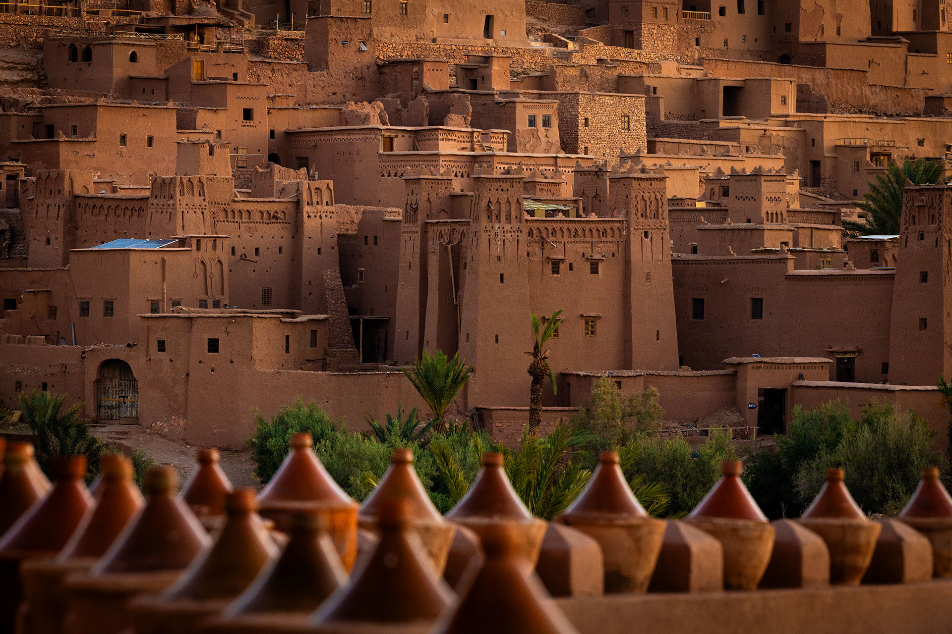 Ait Benhaddou vályog erődítmény faluja (ksar) Marokkóban