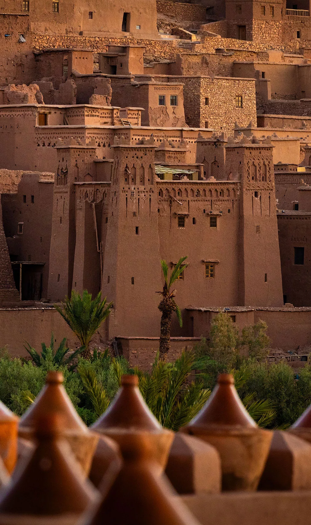 Ait Benhaddou vályog erődítmény faluja (ksar) Marokkóban