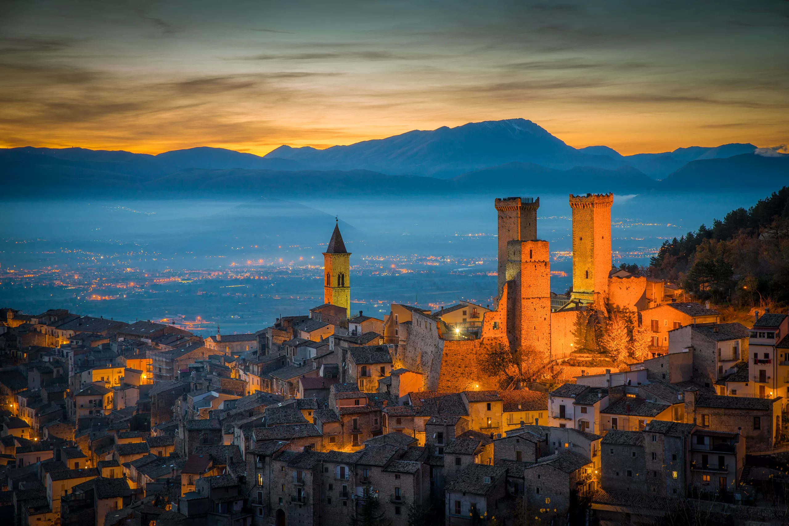 Pacentro alkonyatkor Abruzzó